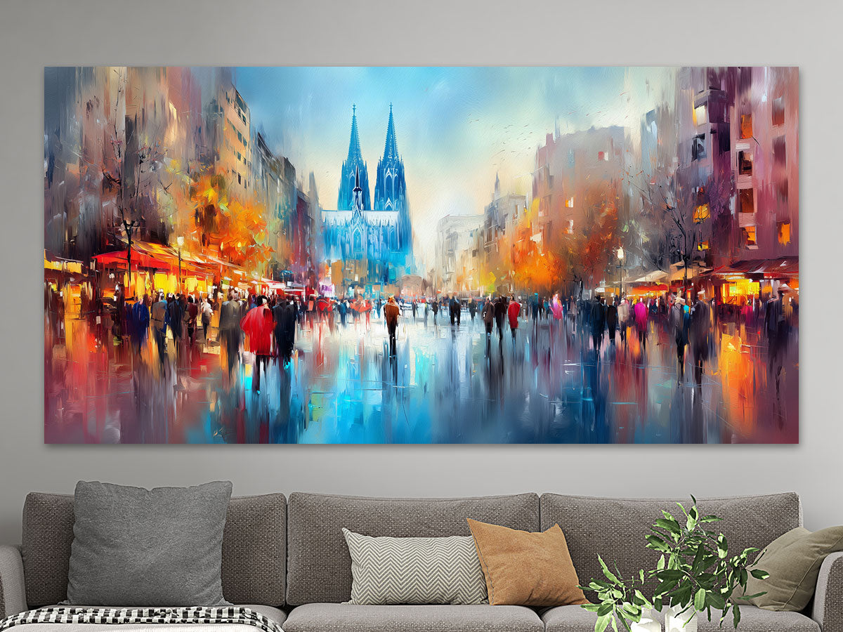 Abstraktes Köln Gemälde