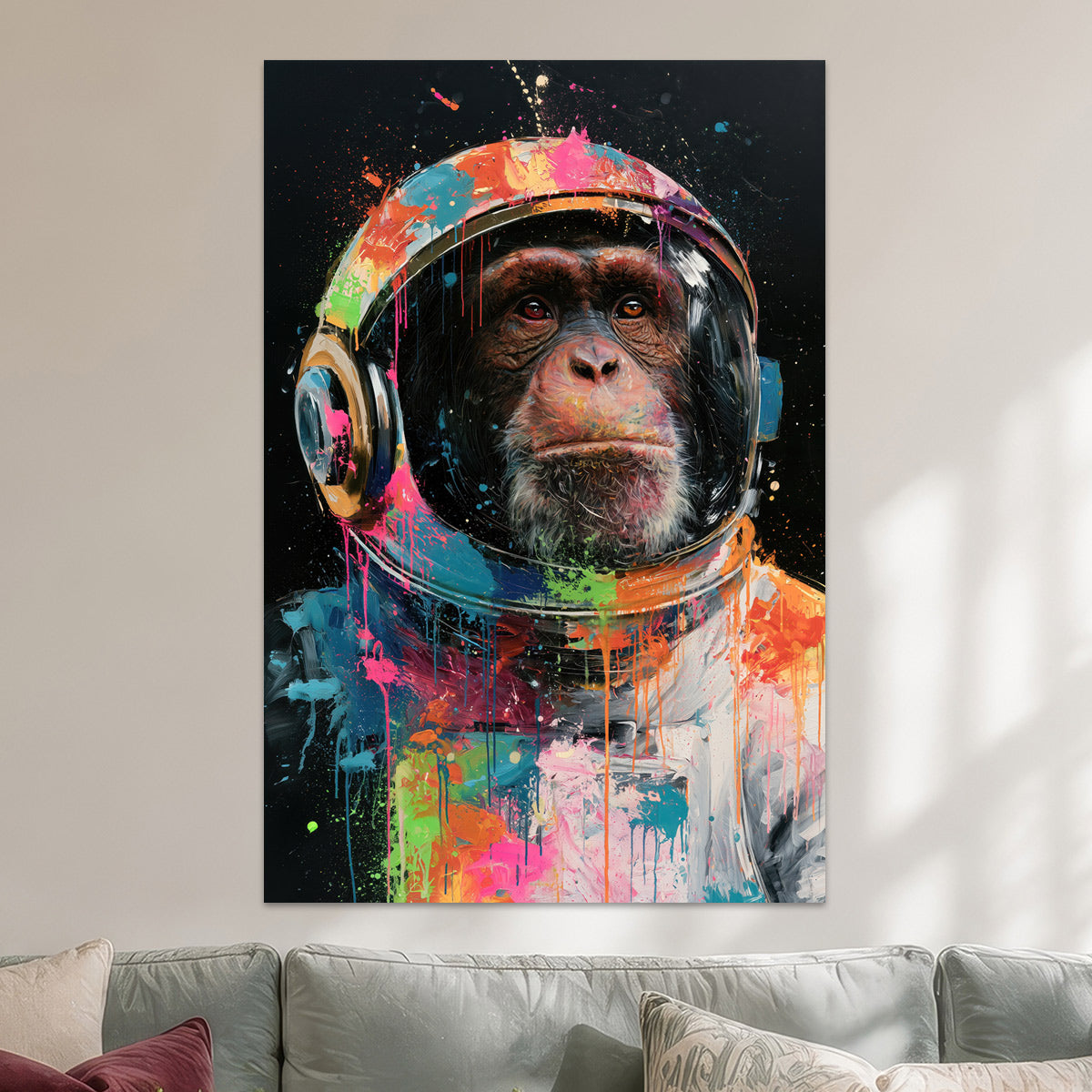 Schimpanse als Astronaut