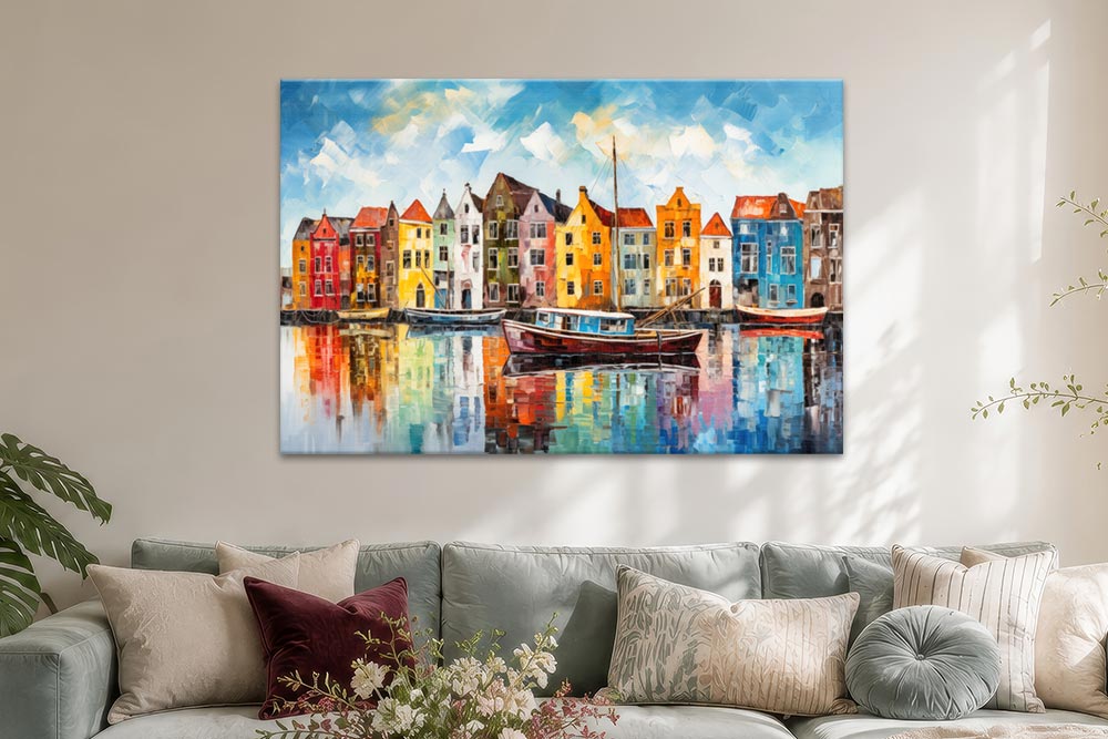 Bunte Häuser in Amsterdam