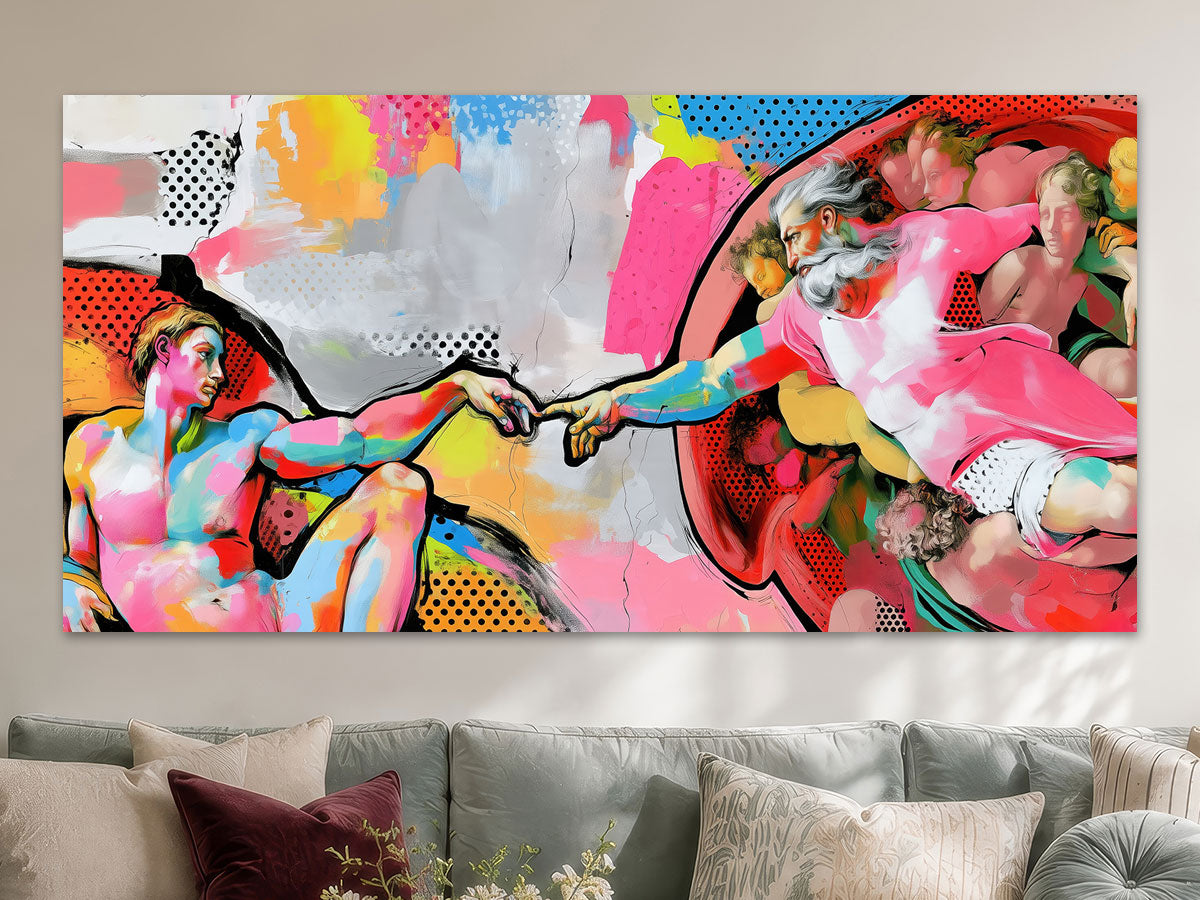 Erschaffung Adams Pop-Art