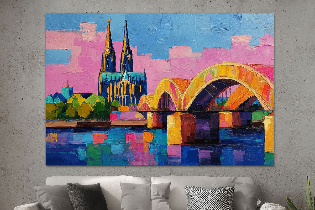 Abstraktes Köln Gemälde