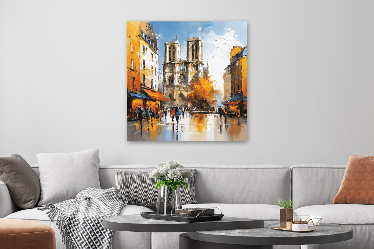 Blick auf Notre-Dame de Paris
