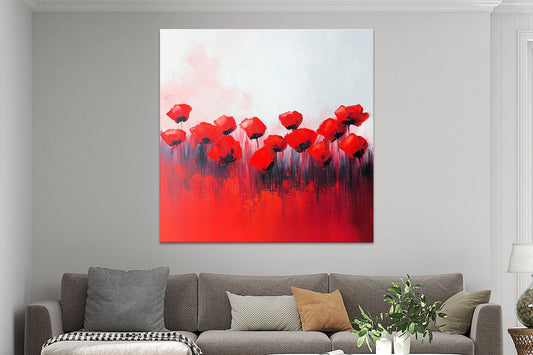 Rote Mohnblumen