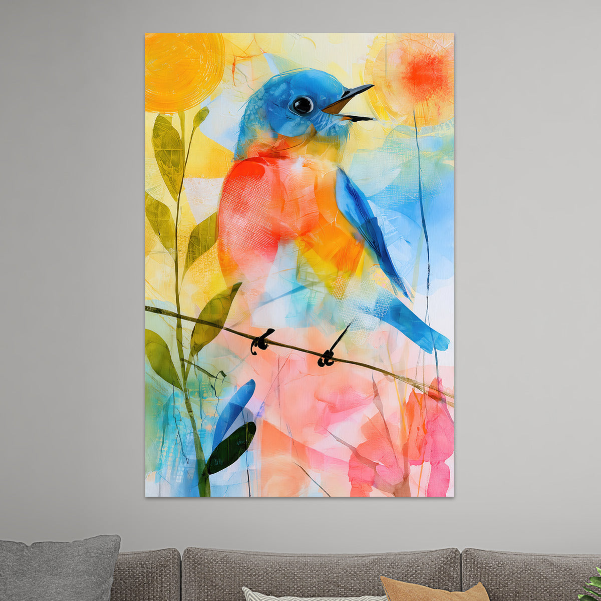 Fröhlicher Singvogel