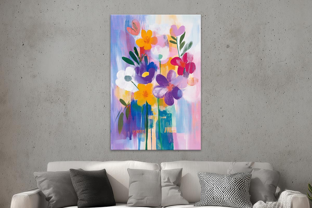 Sommerliche abstrakte Blumen