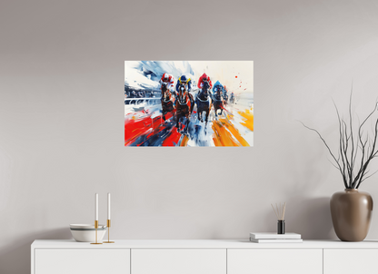 75 x 50 cm, Alu Dibond Pferderennen