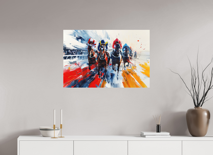 90 x 60 cm, Poster Pferderennen