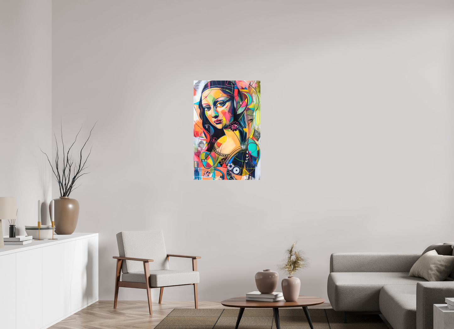 60 x 90 cm, Leinwand Mona Lisa Pop Art