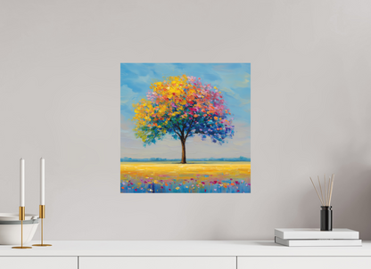 40 x 40 cm, Poster Baum mit bunten Blättern