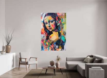 120 x 180 cm, Alu Dibond Mona Lisa Pop Art