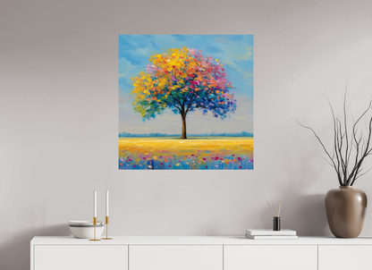 80 x 80 cm, ChromaLuxe HD Baum mit bunten Blättern