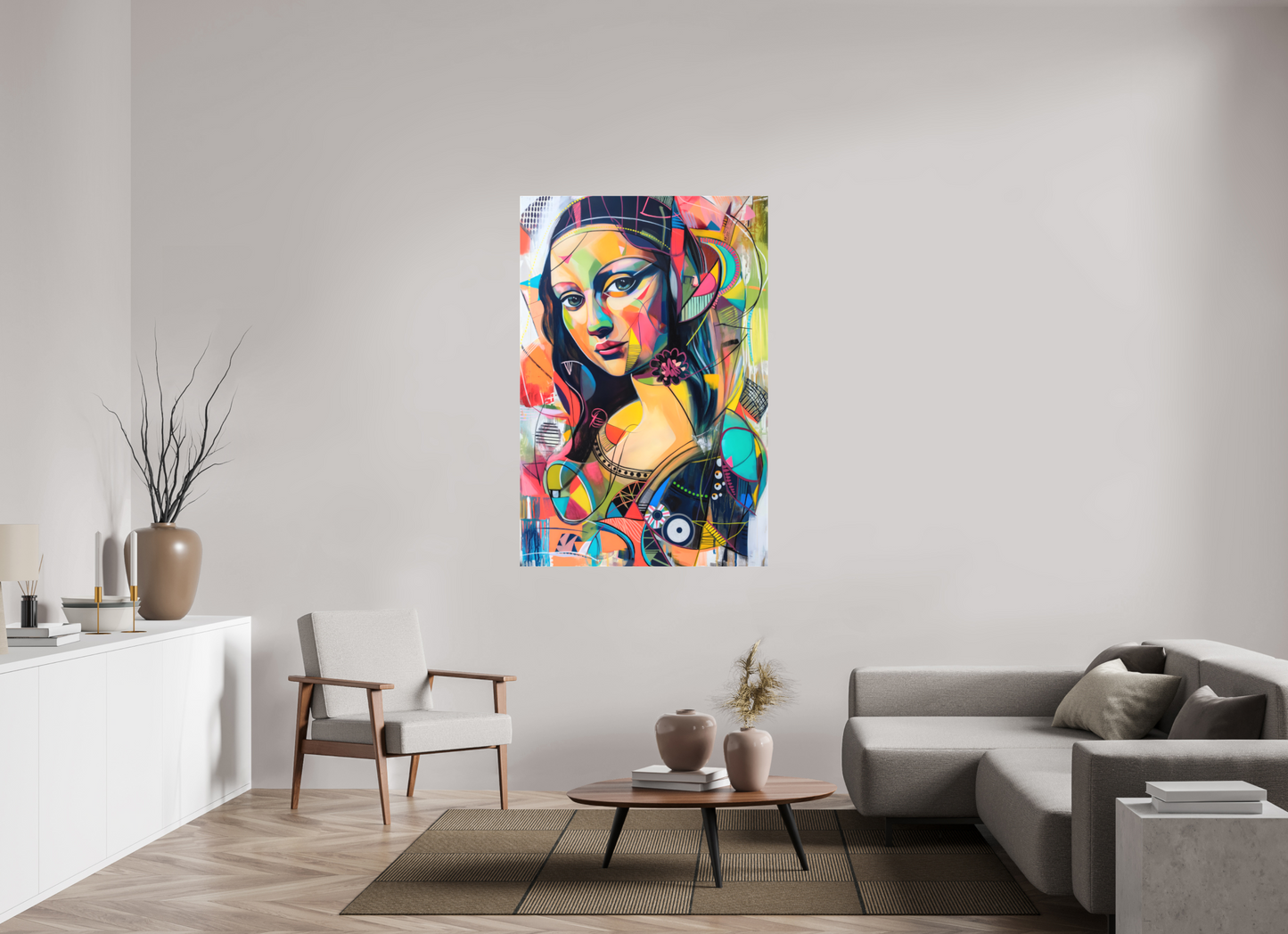 100 x 150 cm, Leinwand Mona Lisa Pop Art