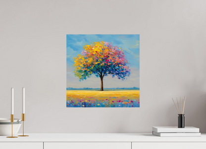 40 x 40 cm, ChromaLuxe HD Baum mit bunten Blättern