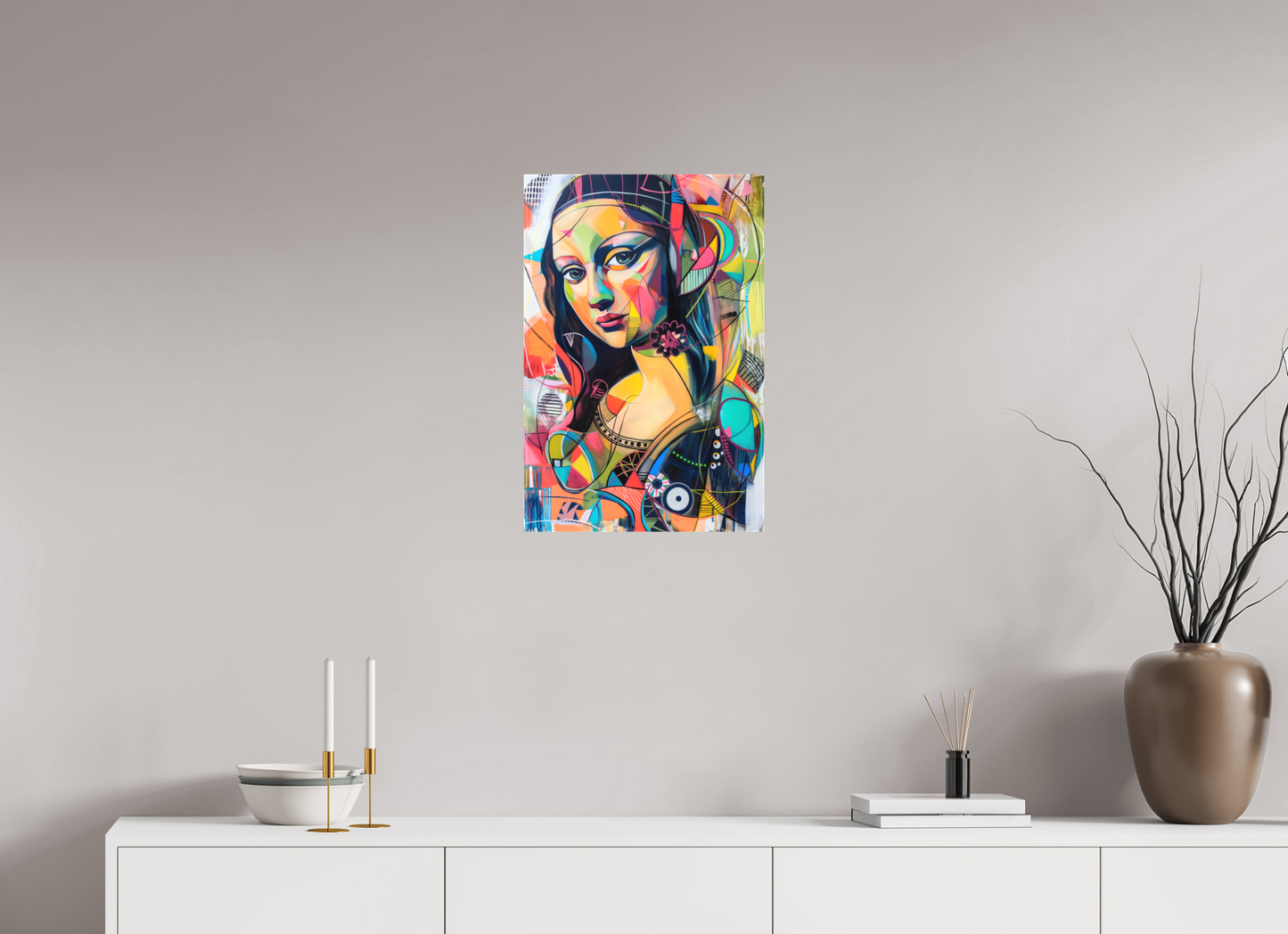 40 x 60 cm, Leinwand Mona Lisa Pop Art