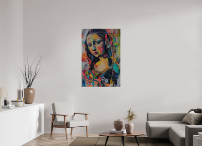 80 x 120 cm, Alu Dibond gebürstet Mona Lisa Pop Art