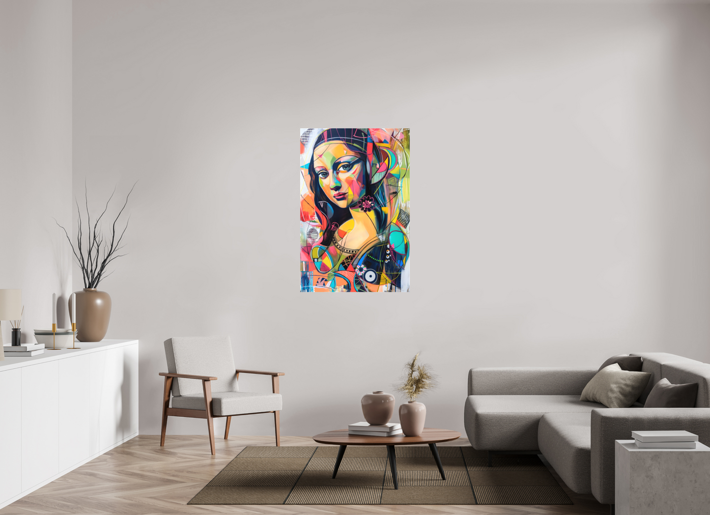 80 x 120 cm, Leinwand Mona Lisa Pop Art