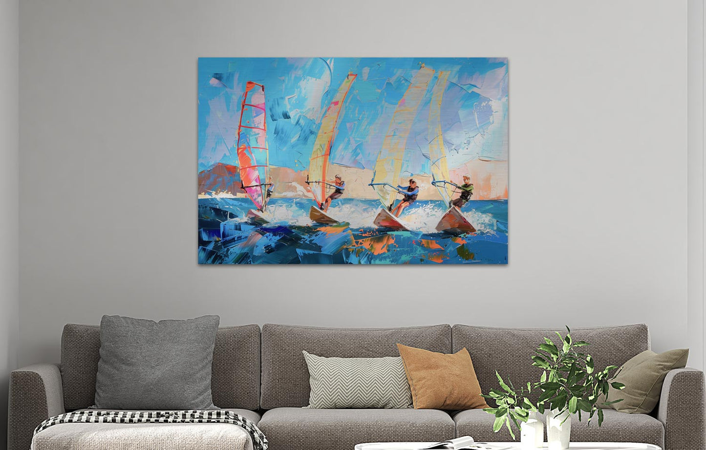 Abstrakte Surfer