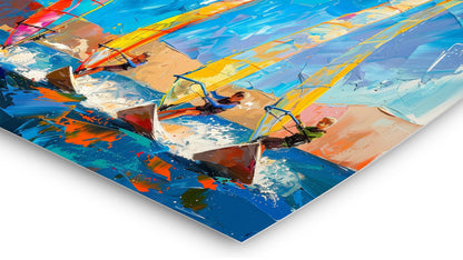 Abstrakte Surfer