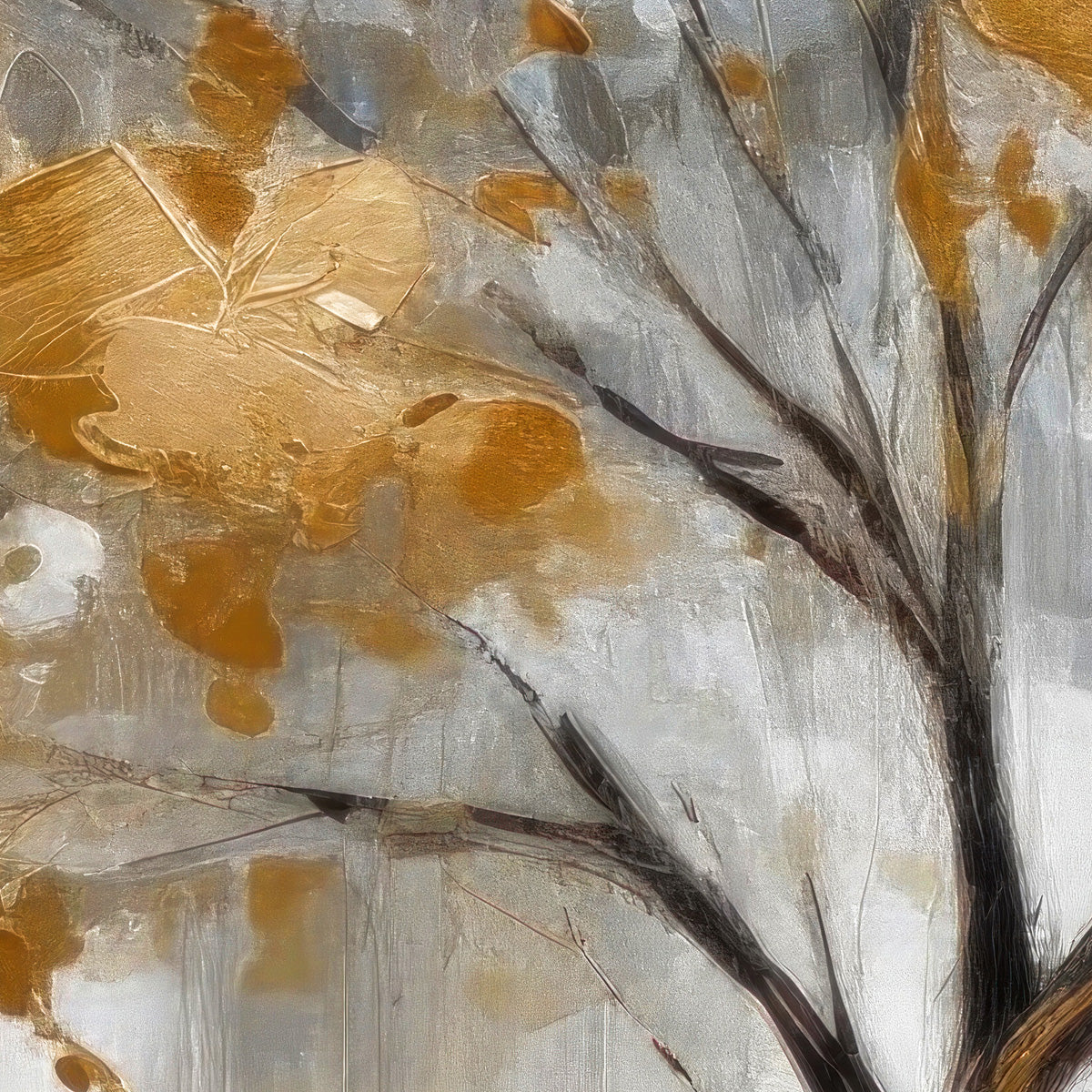 Baum mit goldenen Blättern
