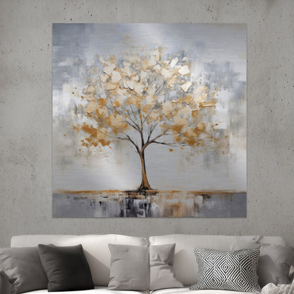 Baum mit goldenen Blättern