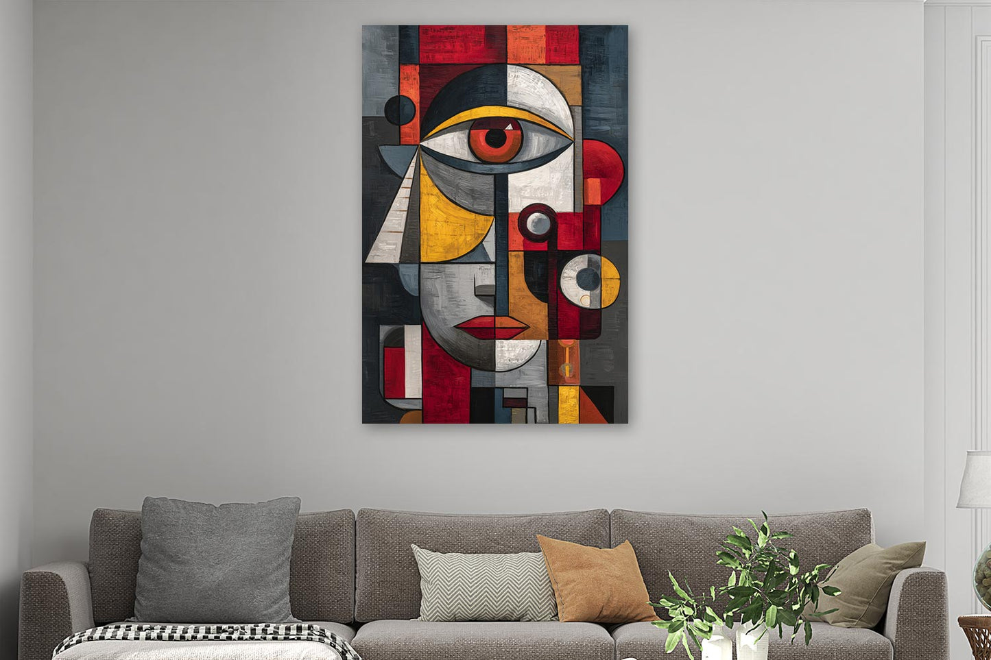 Abstraktes Gesicht