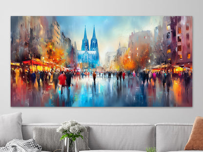 Abstraktes Köln Gemälde