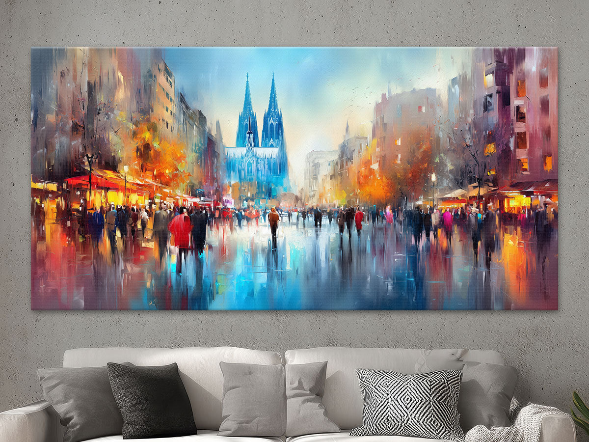 Abstraktes Köln Gemälde
