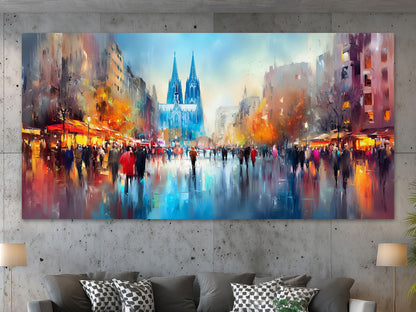 Abstraktes Köln Gemälde