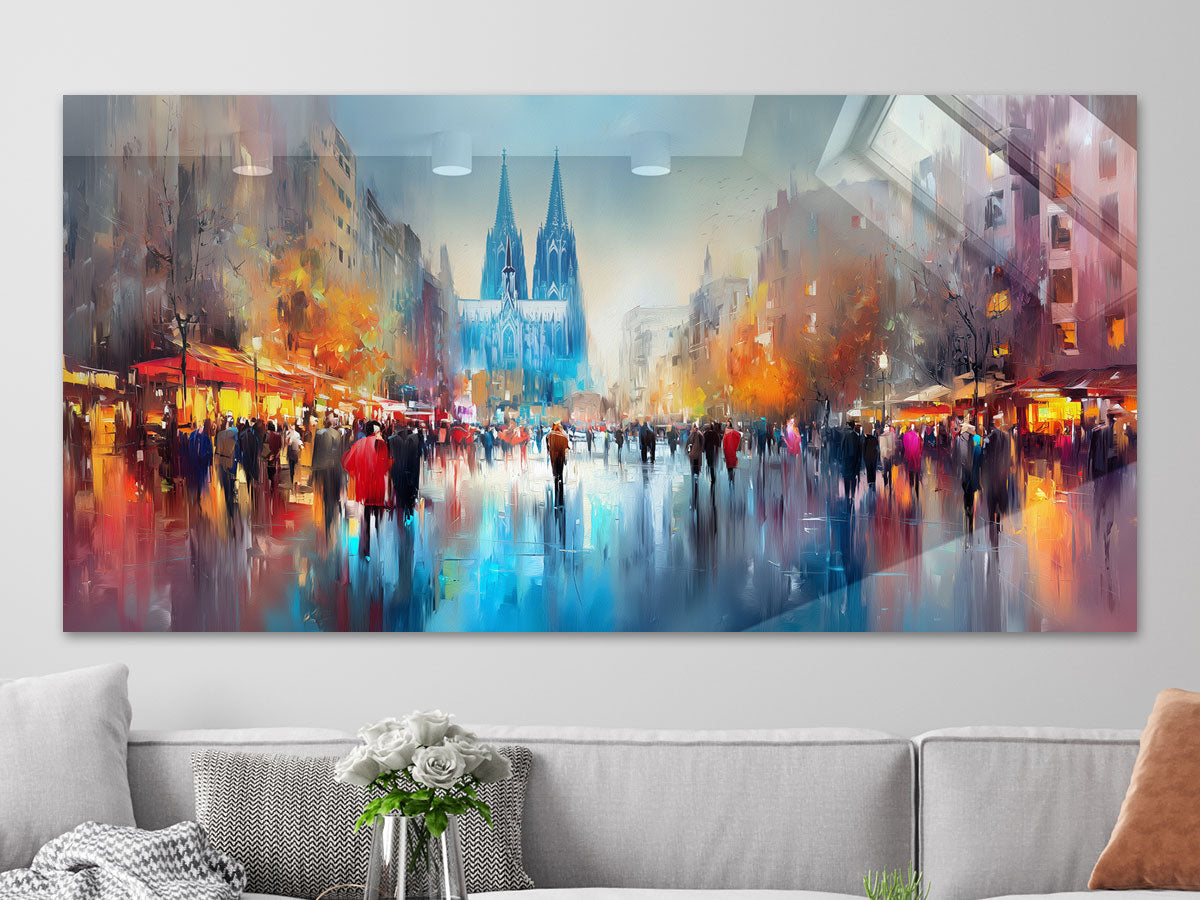 Abstraktes Köln Gemälde