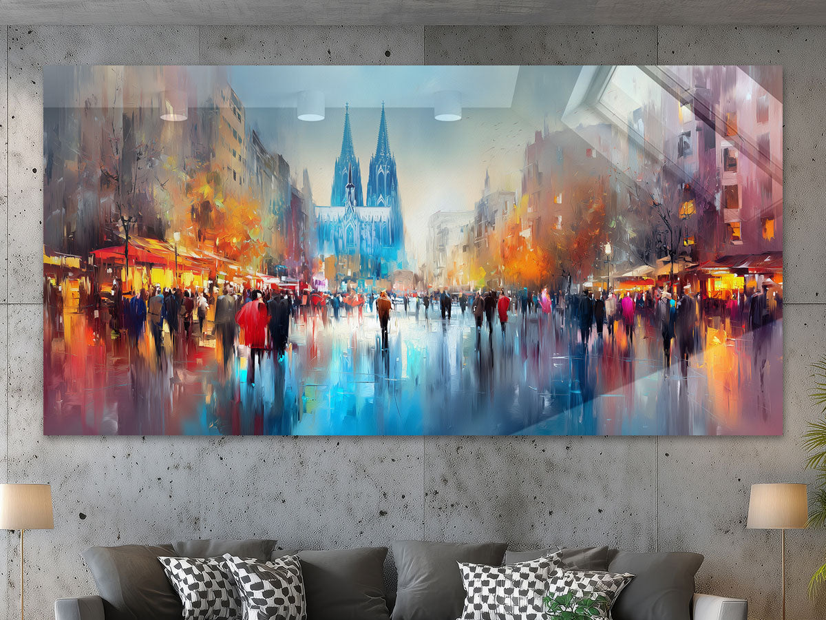 Abstraktes Köln Gemälde