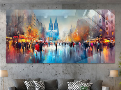 Abstraktes Köln Gemälde