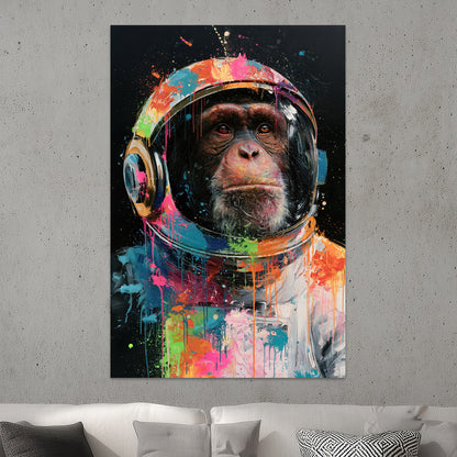 Schimpanse als Astronaut