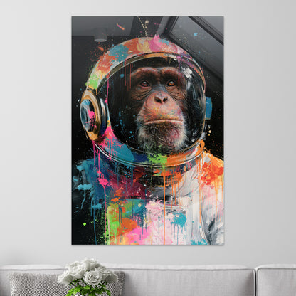 Schimpanse als Astronaut