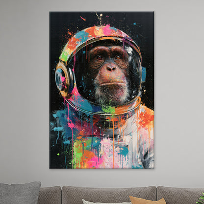 Schimpanse als Astronaut