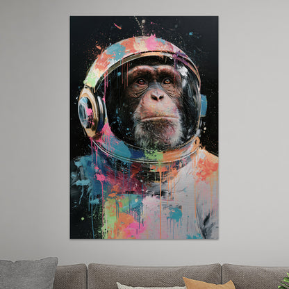 Schimpanse als Astronaut
