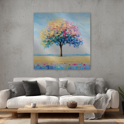 Baum mit bunten Blättern