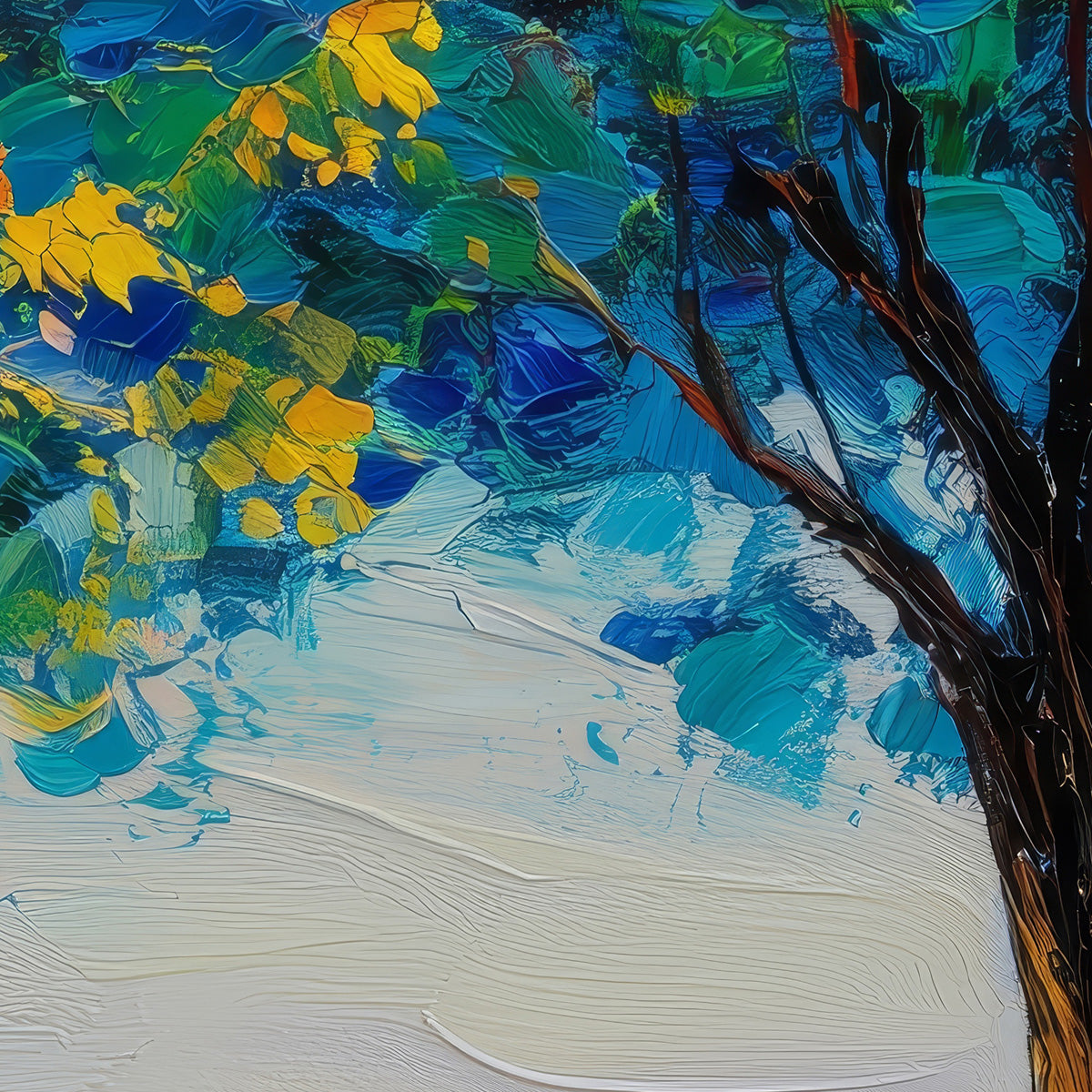Baum mit bunten Blättern