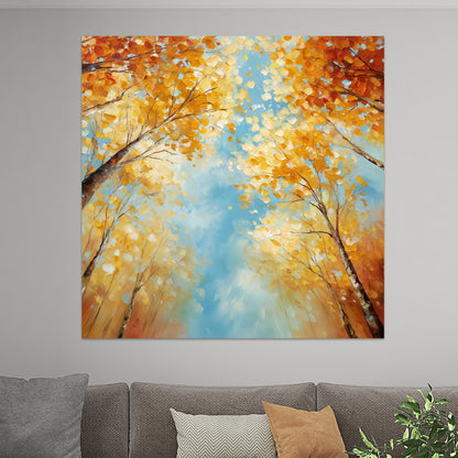 Baumwipfel im Herbst