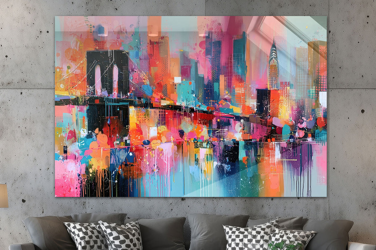 Brooklyn Bridge und Manhattan Skyline