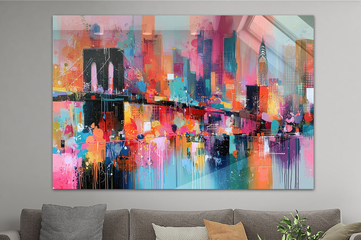 Brooklyn Bridge und Manhattan Skyline