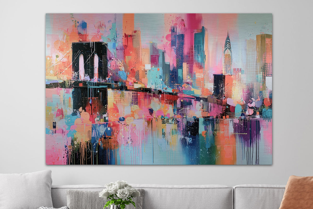 Brooklyn Bridge und Manhattan Skyline