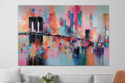 Brooklyn Bridge und Manhattan Skyline