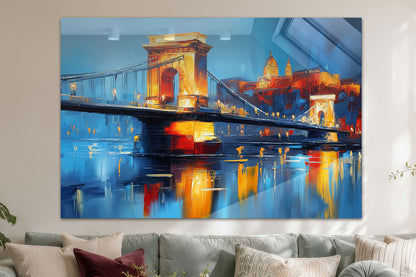 Goldenes Budapest zur blauen Stunde