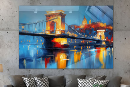 Goldenes Budapest zur blauen Stunde