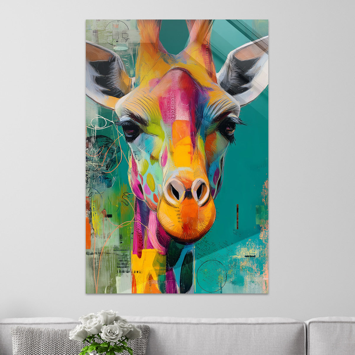 Bunte Giraffe