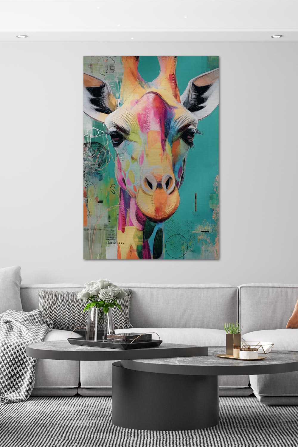 Bunte Giraffe