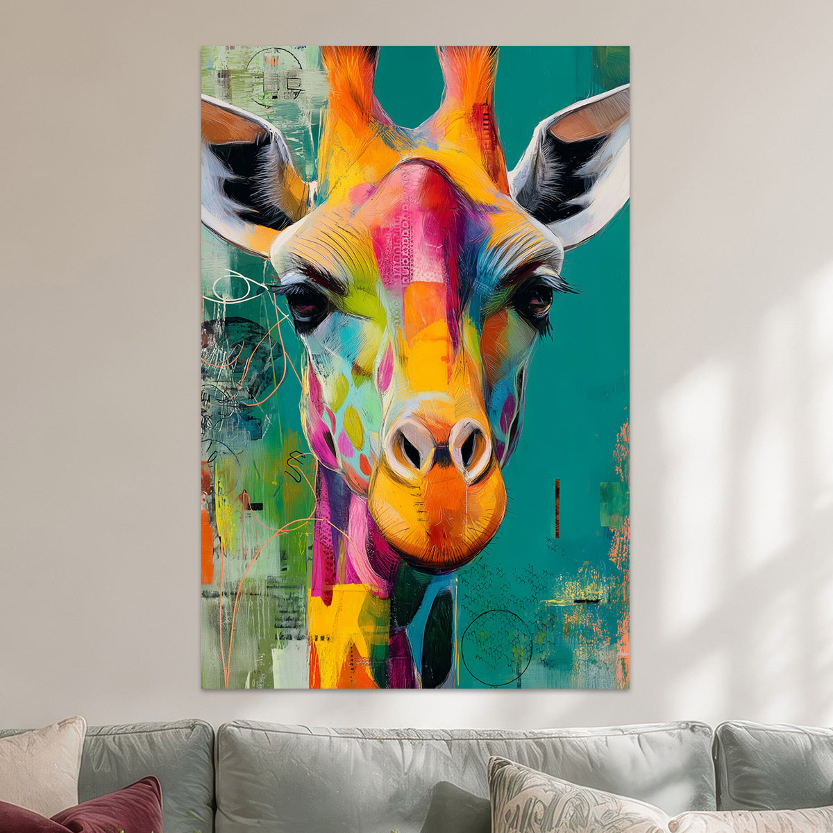 Bunte Giraffe