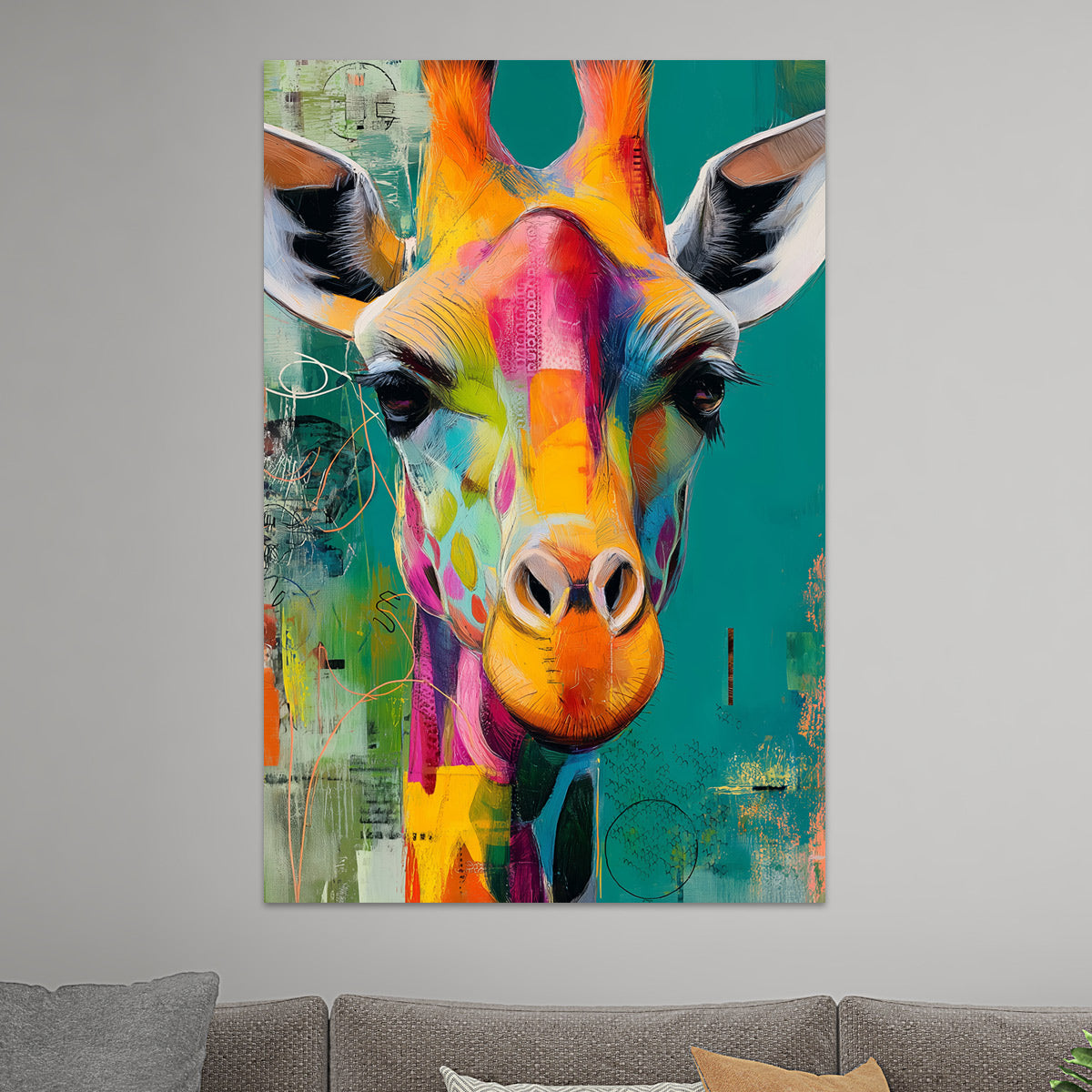 Bunte Giraffe