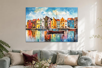 Bunte Häuser in Amsterdam