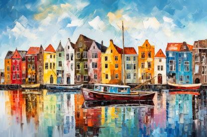 Bunte Häuser in Amsterdam